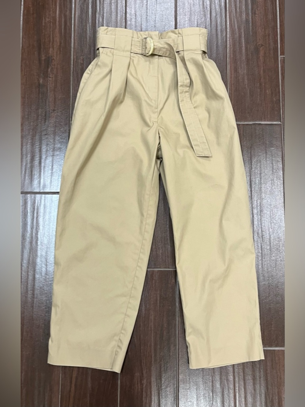 Sandro Arthis High Rise Cotton Trouser Beige EU 36 - Picture 5 of 12